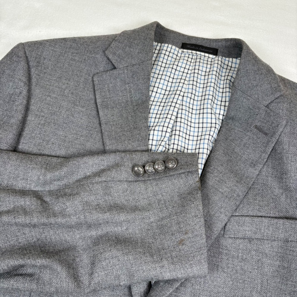 Lauren Ralph Lauren Mens Gray Wool Blazer Jacket‎ Size 42R